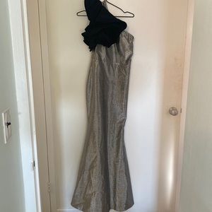 Long metallic dress